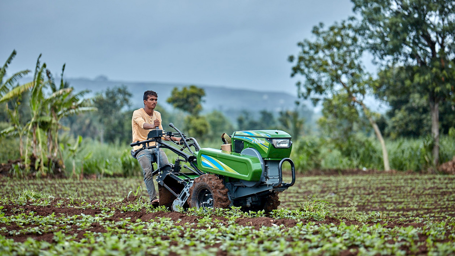 Power shop tiller tractor