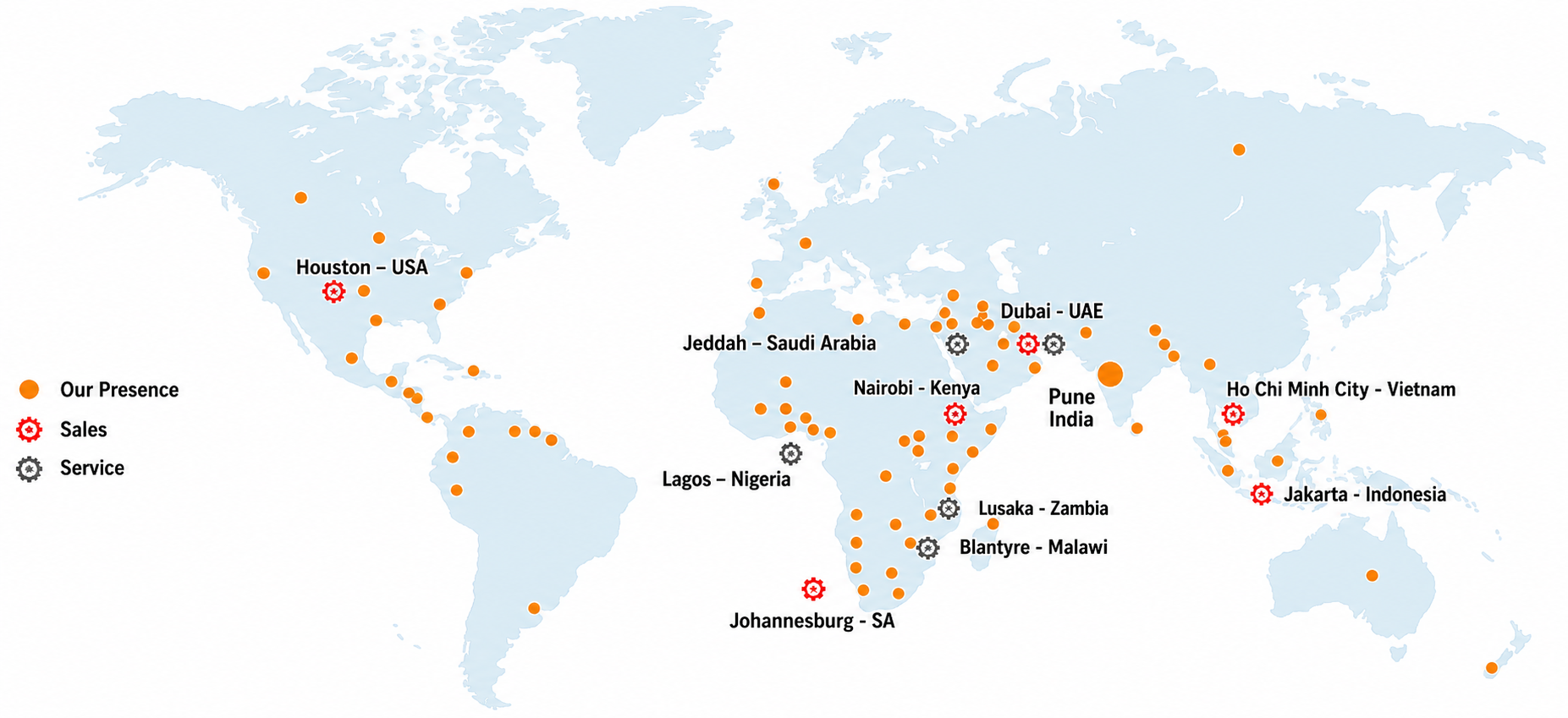 World Presence Map